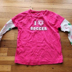 used girls Gymboree long sleeve shirt pink Size 4